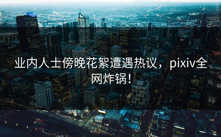 业内人士傍晚花絮遭遇热议，pixiv全网炸锅！