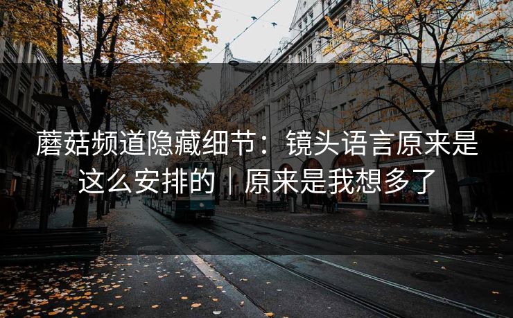 蘑菇频道隐藏细节：镜头语言原来是这么安排的｜原来是我想多了